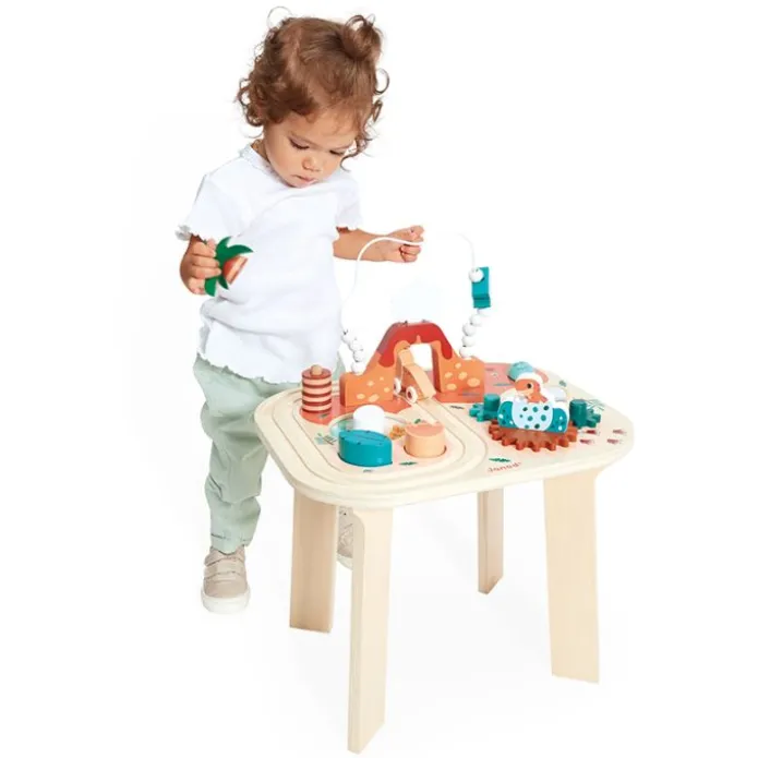 Mesa de actividades de madera Dinosaurios - Janod