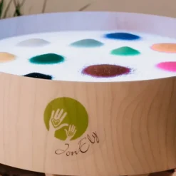 Mesa de luz de LEDS de colores con bordes 47 cm - JonEly