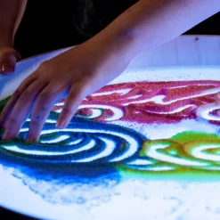 Mesa de luz de LEDS de colores con bordes 47 cm - JonEly