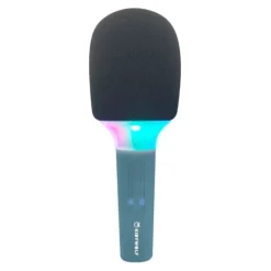 Micrófono con efectos de luz y sonido Kidymic azul - Kidywolf