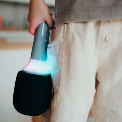 Micrófono con efectos de luz y sonido Kidymic azul - Kidywolf