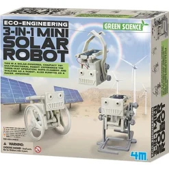 Mini robot solar 3 en 1 - Green Science - 4M
