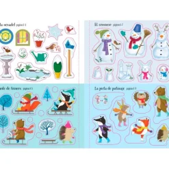 Mi pequeño libro de pegatinas reutilizables Bajo un manto de nieve - Usborne