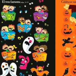 Mi pequeño libro de pegatinas reutilizables ¡Qué miedo!