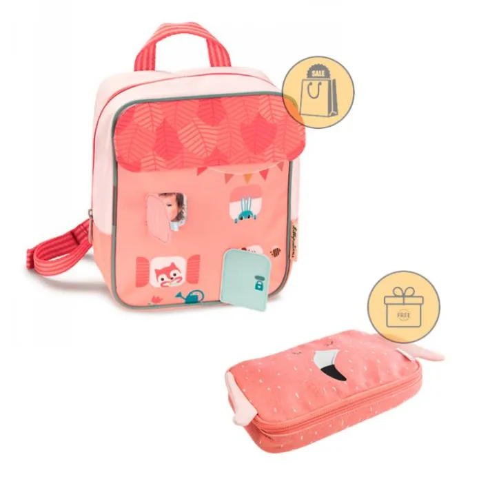 Mochila Casa en el bosque - Lilliputiens + REGALO estuche