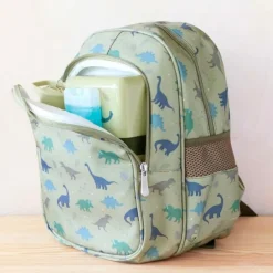 Mochila con bolsillo térmico Dinosaurios - A Little Lovely Company