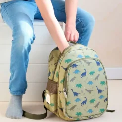 Mochila con bolsillo térmico Dinosaurios - A Little Lovely Company