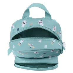 Mochila infantil verde Pandas in Space - Tutete