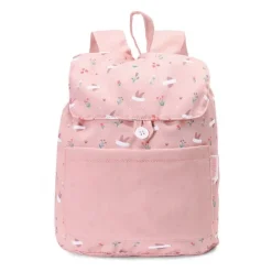 Mochila pequeña tela rosa Blossom Birds - Tutete