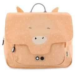 Mochila rectangular salmón jirafa- Trixie + REGALO estuche