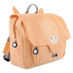 Mochila rectangular salmón jirafa- Trixie + REGALO estuche