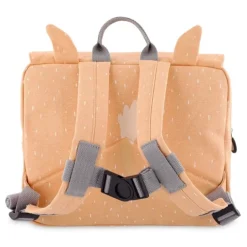 Mochila rectangular salmón jirafa- Trixie + REGALO estuche