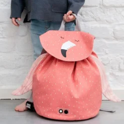 Mochila saco rosa flamenco - Trixie + REGALO estuche
