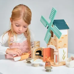 Molino de viento de Penny de madera con accesorios - Mentari