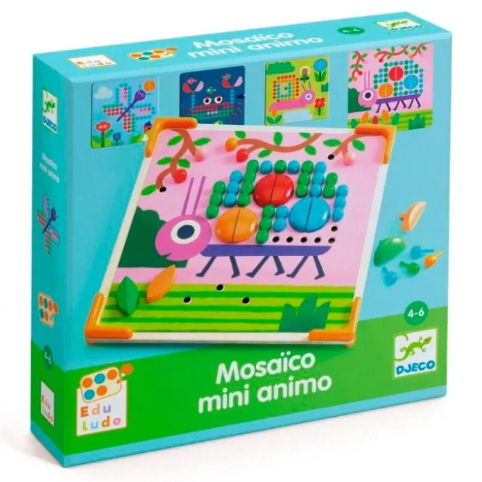Mosaico con 8 dibujos Eduludo Mini Animales - Djeco