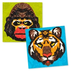 Mosaicos con goma EVA Khan - Djeco