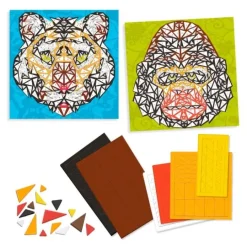 Mosaicos con goma EVA Khan - Djeco