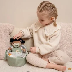 Muñeca bebé Evi con capazo y accesorios - Little Dutch
