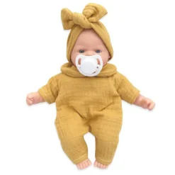Muñeca bebé Nina Bobble mostaza 26 cm - Wookids