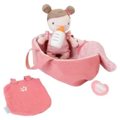 Muñeca bebé Rosa con capazo y accesorios - Little Dutch