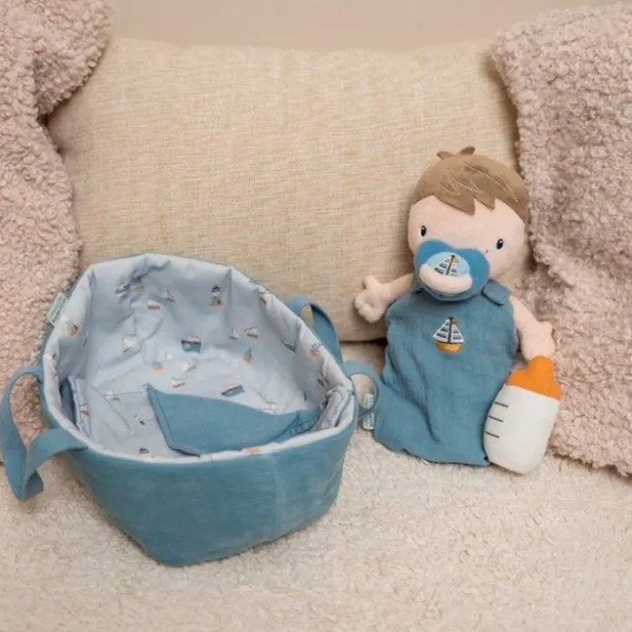 Muñeco bebé con capazo Jim - Little Dutch