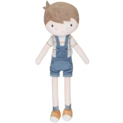 Muñeco Cuddle Jim peto azul 50 cm - Little Dutch