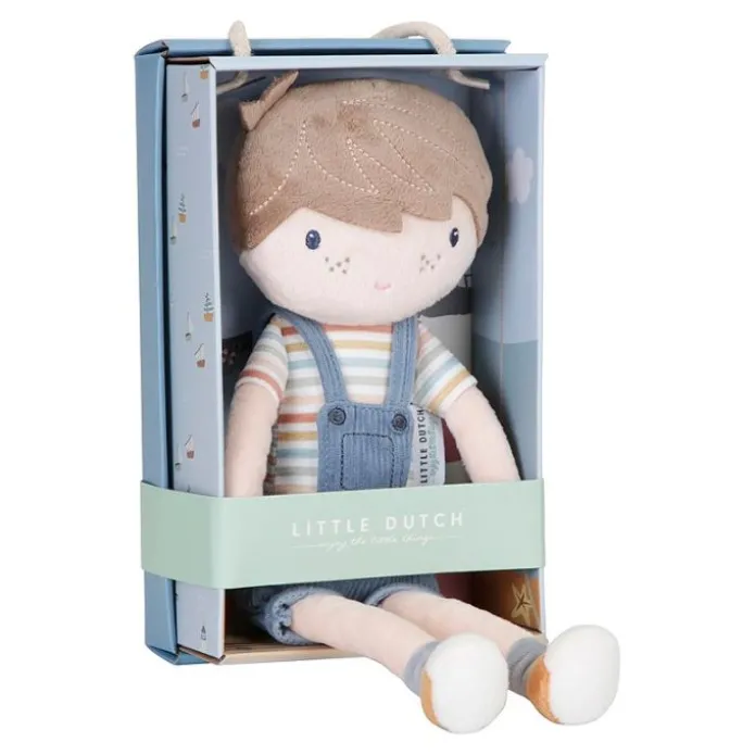 Muñeco Cuddle Jim peto azul 50 cm - Little Dutch