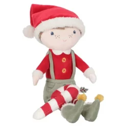 Muñeco de Navidad Jim con bastón de caramelo 33 cm - Little Dutch