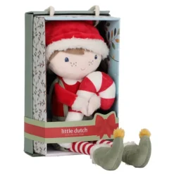 Muñeco de Navidad Jim con bastón de caramelo 33 cm - Little Dutch