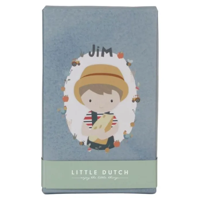 Muñeco granjero Jim con queso 33 cm - Little Dutch