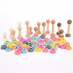 Muñecos de madera para atornillar (15) - Tickit
