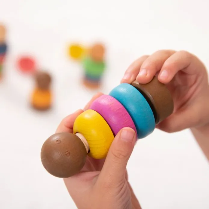 Muñecos de madera para atornillar (5) - Tickit
