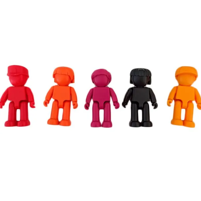 Muñecos magnéticos colores cálidos Imanix Friends (5) - Braintoys