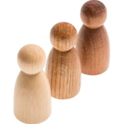 Muñecos Nins® de madera natural (3) - Grapat