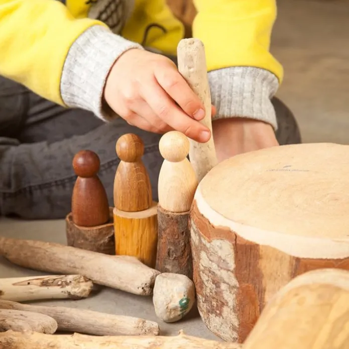 Muñecos Nins® de madera natural (3) - Grapat