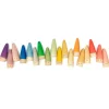 Muñecos Palos de madera colores arcoíris y pastel (18) - Grapat