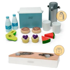 Nevera, termo y accesorios para picnic de madera MamaMemo - Astrup + REGALO cocinita portátil