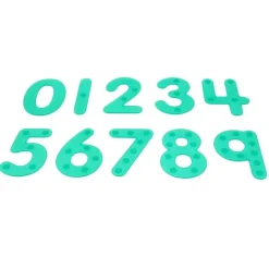 Números de silicona verde translúcido (10) - TickiT