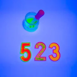 Números rellenables fluorescentes (10) - Sumando Momentos