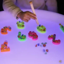 Números rellenables fluorescentes (10) - Sumando Momentos