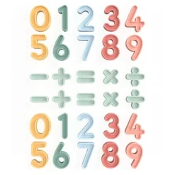 Números y signos matemáticos rellenables de silicona para bandeja Play Tray (30) - Inspire My Play