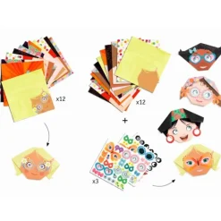 Origami Caras de mujeres - Djeco