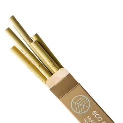 Pajitas reutilizables (5) - Madera de Bambú - Eco Rascals