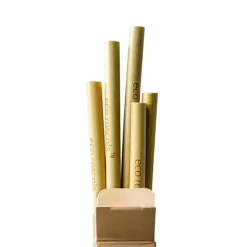 Pajitas reutilizables (5) - Madera de Bambú - Eco Rascals