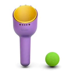 Pala, rastrillo y pelota para arena RakBi morado y amarillo - Bibio