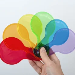 Paletas redondas de colores translúcidos (6) - TickiT