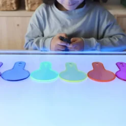 Paletas redondas de colores translúcidos (6) - TickiT