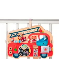 Panel de madera con actividades Camión de bomberos - Lilliputiens