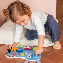 Panel de madera con actividades Donkey - Goula