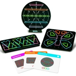 Paneles sensoriales con gomas elásticas fosforescentes (3) - Learning Resources